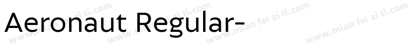 Aeronaut Regular字体转换